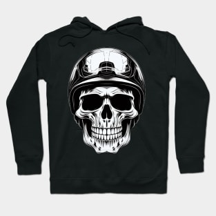 Skull with Helmet Hoodie